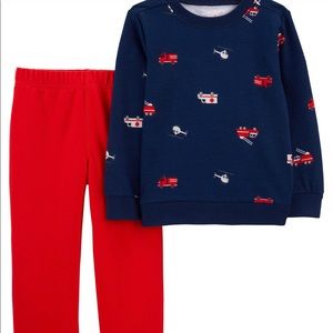 NWT Carter's two piece pants and long sleeve top size 3t